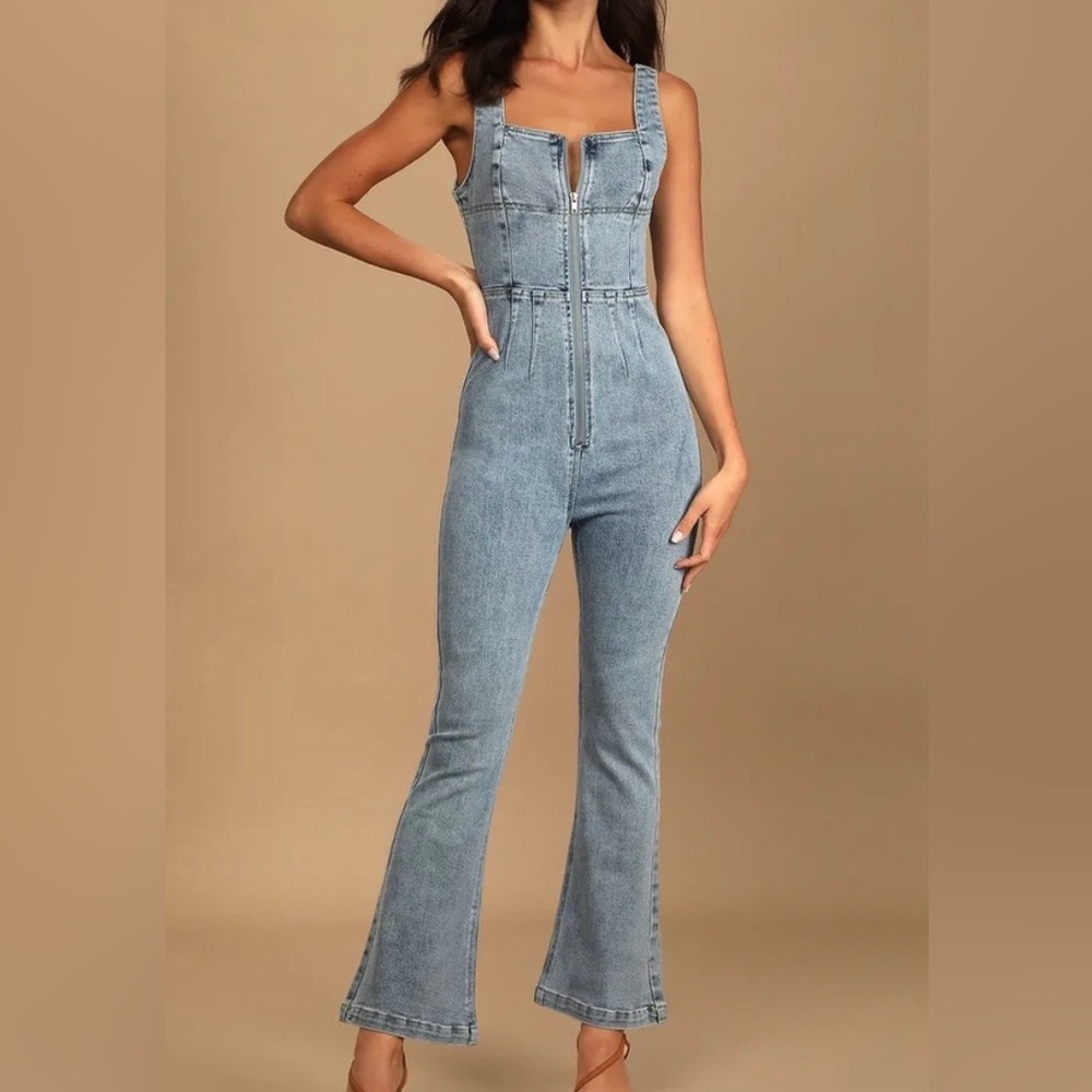 Lulu's Denim Jumpsuit